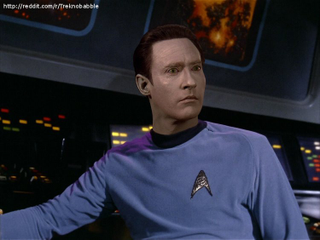 Illustration for article titled The Star Trek: TNG crew looks amazing in Original Series uniforms